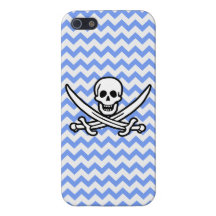 Pirata, Chevron azul Rogelio alegre iPhone 5 Carcasa