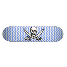 Pirata, Chevron azul Rogelio alegre Patinetas Personalizadas