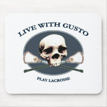 Pirata de LaCrosse del entusiasmo Tapetes De Raton