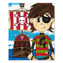 Pirata del Eyepatch e impresión lindos de la foto 