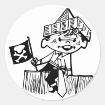 Pirata del Kiddie Pegatina