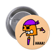 Pirata divertido Halloween Pins