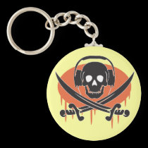 Pirata DJ llaveros