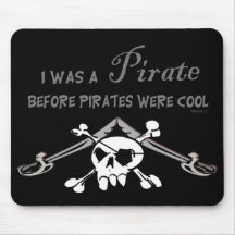 Pirata fresco Mousepad Alfombrillas De Raton