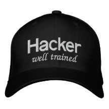 Pirata informático bien entrenado del gorra negro gorra de beisbol bordada