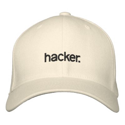 Pirata informático blanco del gorra gorra de béisbol Pirata informático blanco del gorra gorra de béisbol