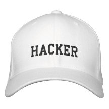 Pirata informático blanco del gorra gorra de béisbol