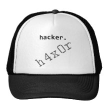 Pirata informático h4x0r gorros bordados