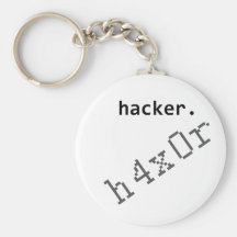 Pirata informático h4x0r llaveros personalizados