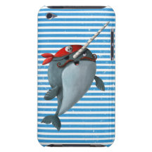 Pirata lindo Narwhal iPod Case-Mate Coberturas