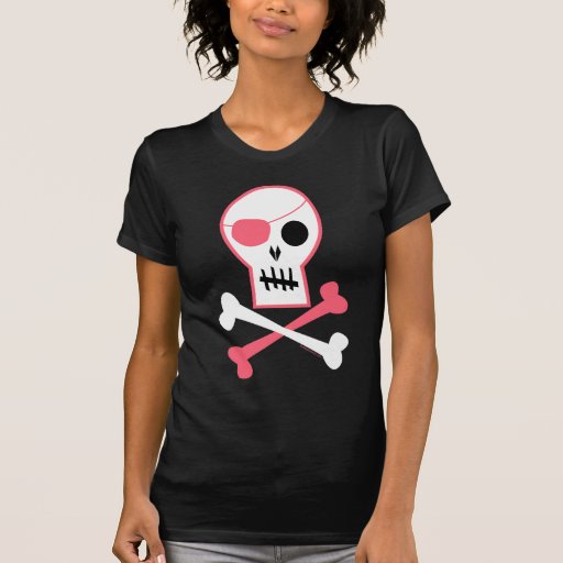 Pirata rosado camiseta