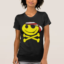 Pirata sonriente 02 camiseta