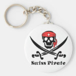 Pirata suizo llaveros personalizados