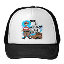 Piratee las 1ras camisetas y regalos del cumpleaño gorras de camionero