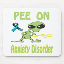 Pis en el desorden de ansiedad Mousepad Tapete De Raton