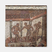 Pisando las uvas, de Santo-Romano-en-Galón Imán Para Frigorifico