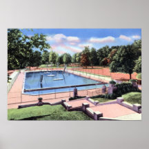 Piscina 1940 del parque de Indianapolis Indiana Ga Impresiones