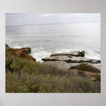 Piscinas de la marea en el Point Loma Posters