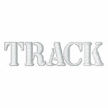 "PISTA" -- ¡Grande para resolverse! Chaqueta Bordada De Entrenamiento