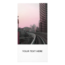 Pistas del tren de Tokio Tarjetas Fotograficas