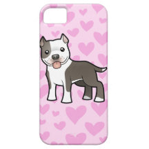 Pitbull/amor de Staffordshire Terrier americano iPhone 5 Fundas