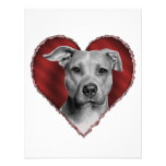 Pitbull con el corazón invitación