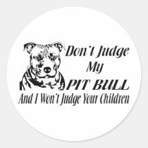 PITBULL NO JUZGAN PEGATINAS  