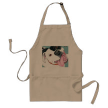 PITBULL RETRO VINTAGE DELANTAL