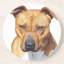 Pitbull Terrier Posavasos Manualidades