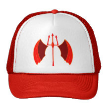 Pitchfork con alas gorros  