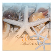 PixDezines debajo del mar, estrella de mar/invitac Invitaciones Personalizada