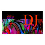 PixDezines DJ retro+disco swirls/DIY. Plantilla De Tarjeta De Visita