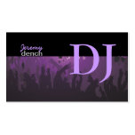 PixDezines DJ retro+pasillo de danza Tarjetas De Visita