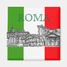 PixDezines regalos del recuerdo del viaje de Roma, Imán De Frigorífico