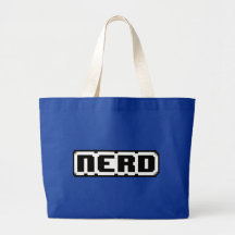 Pixel del empollón bolsas de mano