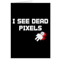 Pixeles muertos de Sarah Marshall Tarjeta