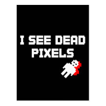 Pixeles muertos de Sarah Marshall Tarjeta Postal