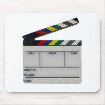 Pizarra del cineasta de la película de la tablilla tapetes de raton