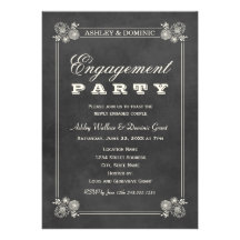 Pizarra negra de las invitaciones el | del fiesta  comunicado