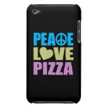 Pizza del amor de la paz iPod touch Case-Mate protector