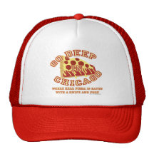 Pizza del estilo de Chicago Gorras De Camionero