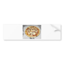 Pizza hecha en casa pegatinas de parachoque