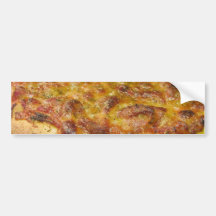 Pizza para la cena pegatina de parachoque