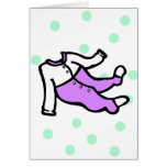 PJ púrpuras y blancos Tarjetas