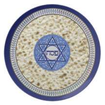 Placa 3 de Seder del Passover Platos