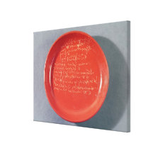 Placa con el texto céltico, 1ro-2do siglo impresión en lona estirada