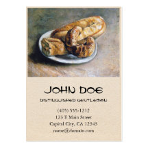 Placa con pan de Vincent van Gogh Tarjetas De Negocios