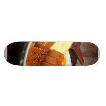 Placa con pan y cuchillos cortados patines personalizados