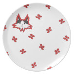 Placa de Bailey - rojo Plato