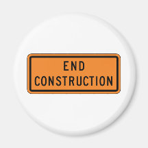 Placa de calle de la construcción del extremo imanes  